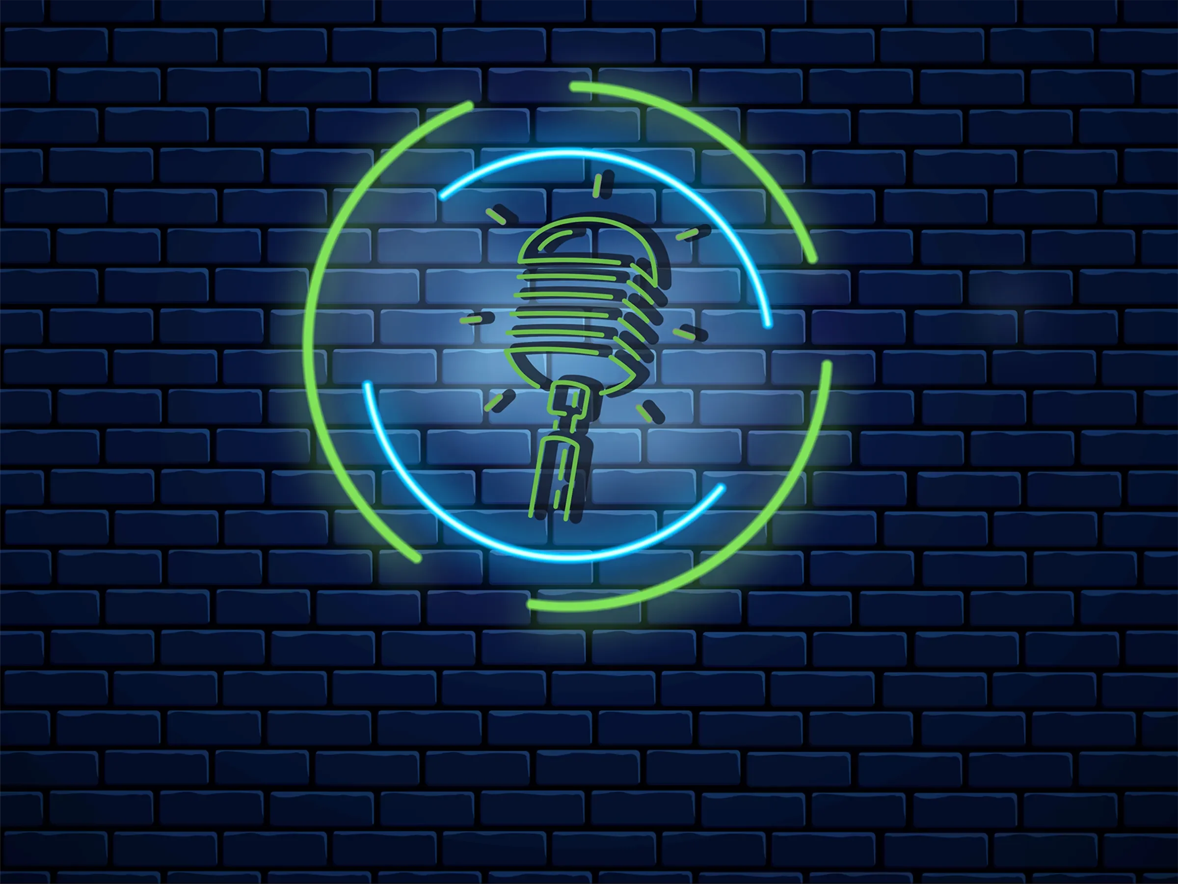 Littler Lounge neon microphone sign